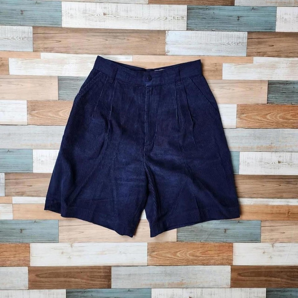 Vintage Princeton Club Corduroy High-Waisted Mom Shorts